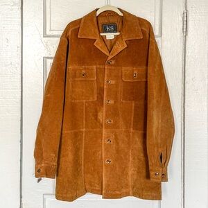 Men's Vintage Brown Suede Jacket